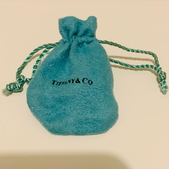 Tiffany & Co Empty Packaging Small Blue Drawstring Closure Jewelry Pouch 1990’s - Picture 5 of 9